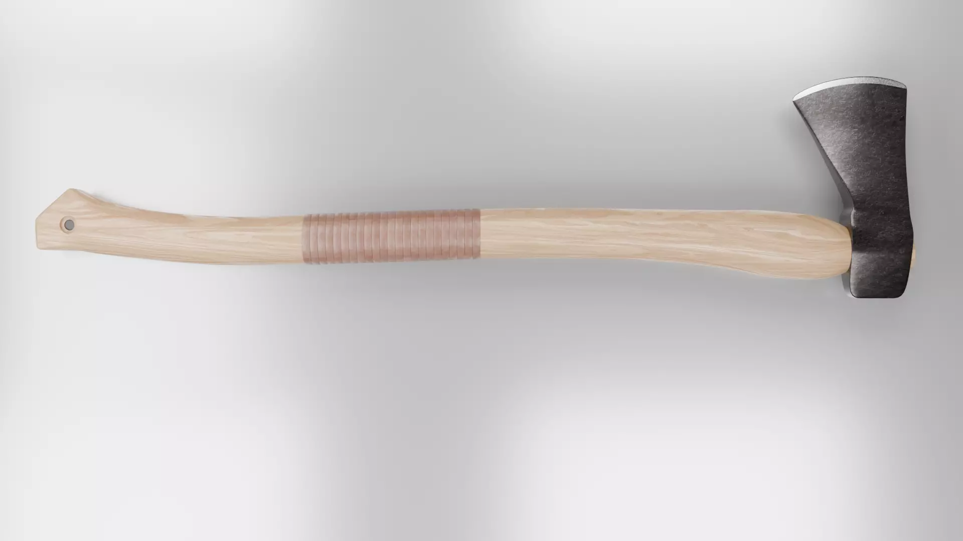 3d Axe 01 Low-poly 3D model_1