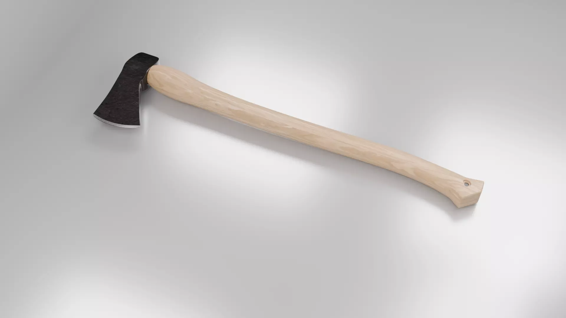 3d Axe 01 Low-poly 3D model_9