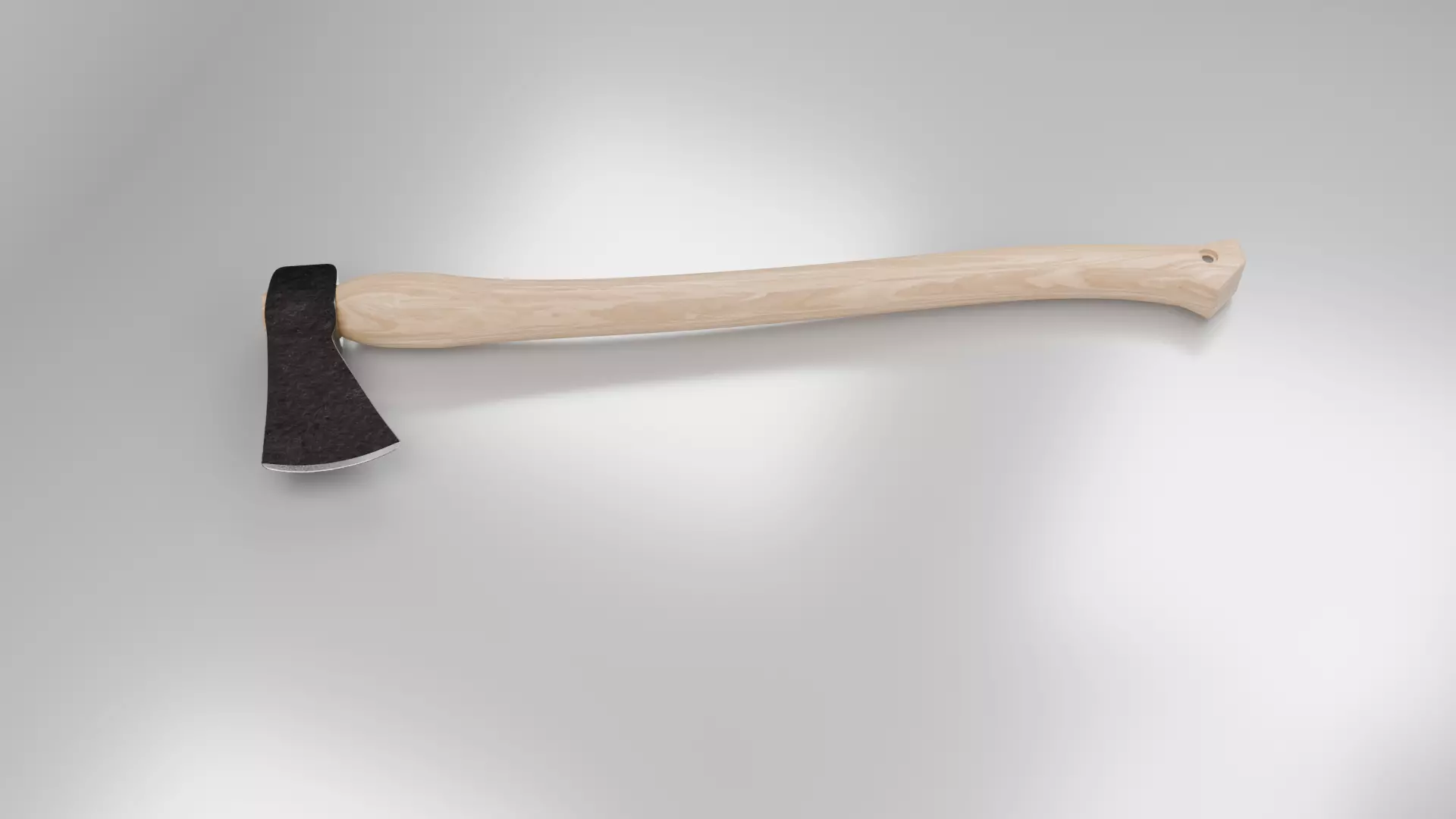 3d Axe 01 Low-poly 3D model_3