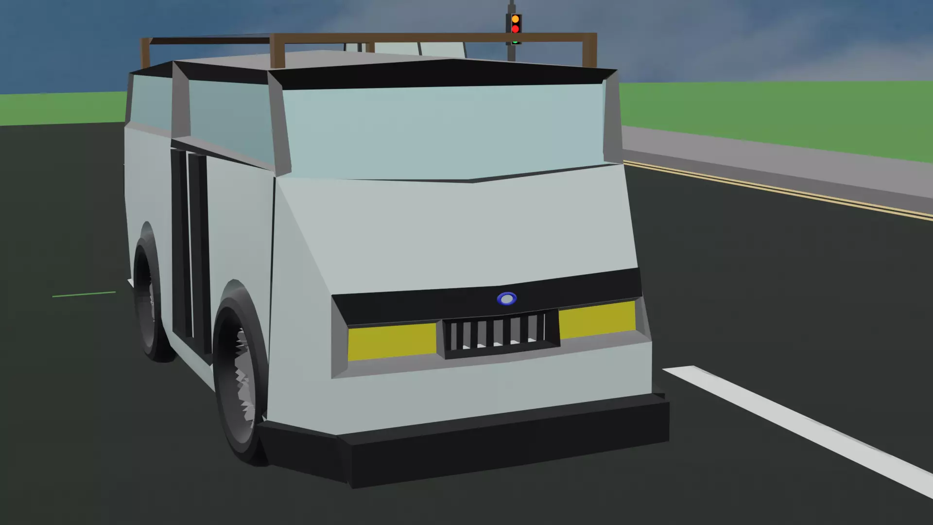 The Fourg Transwagon Low-poly 3D model