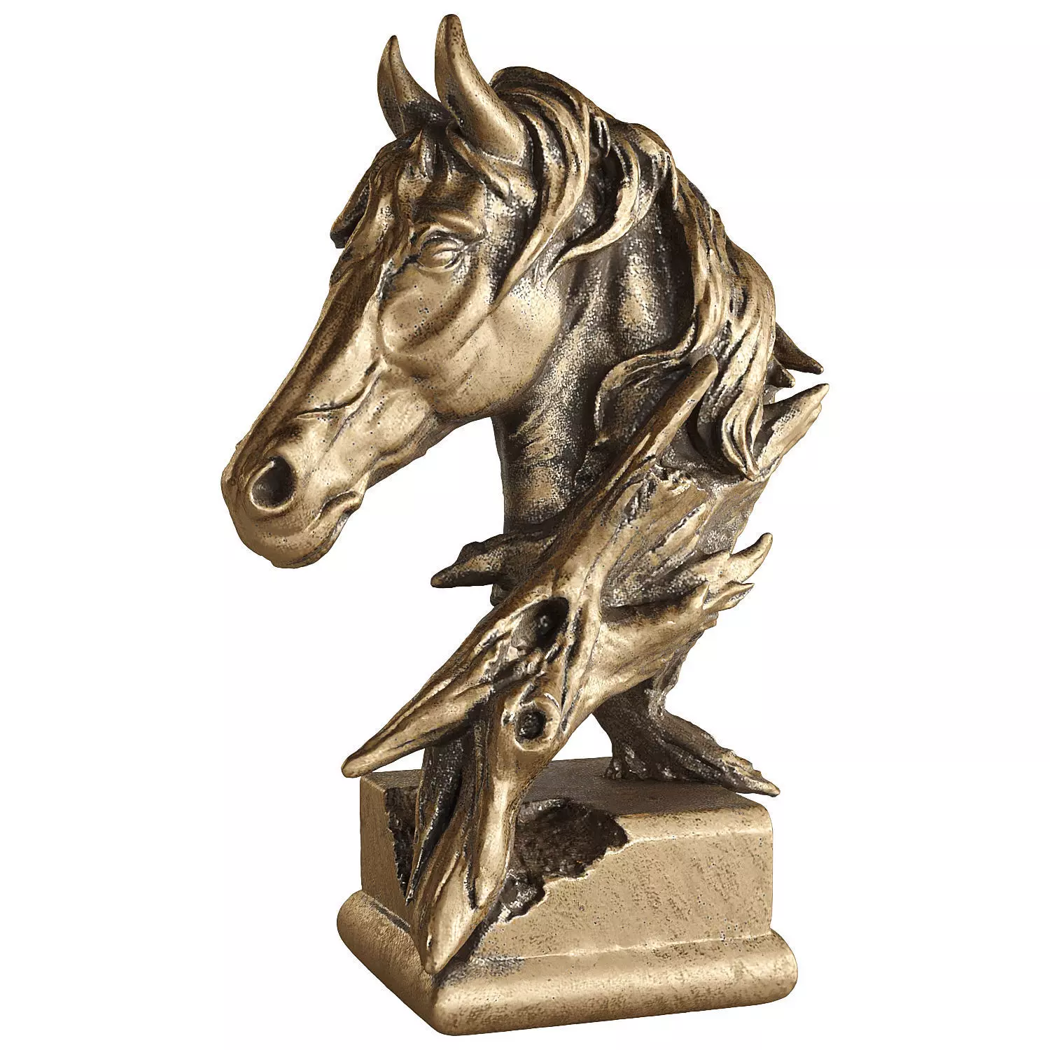 horse statue 4 3D model_0