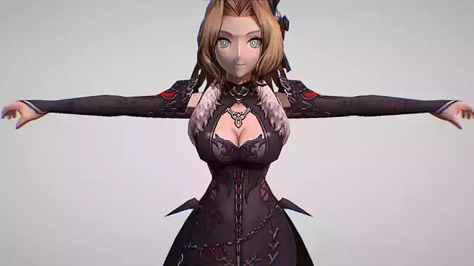 Helena Leonis - Black Rose Skin - Final Fantasy Brave Exvius