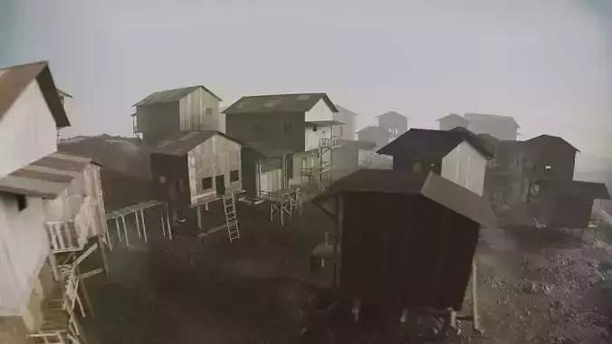 slum village 3D model 4