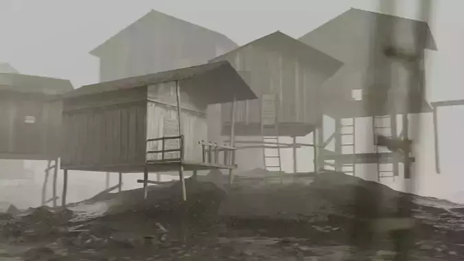 slum village 3D model 5