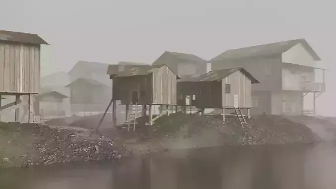 slum village 3D model 6