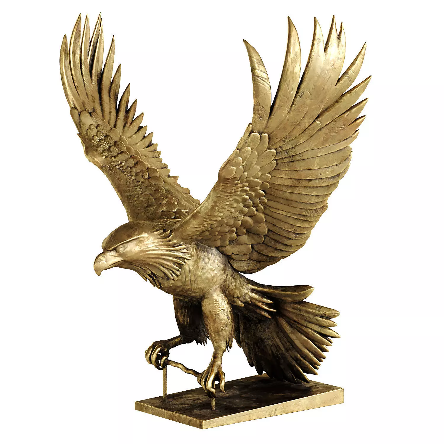 eagle statue 7 3D model_0