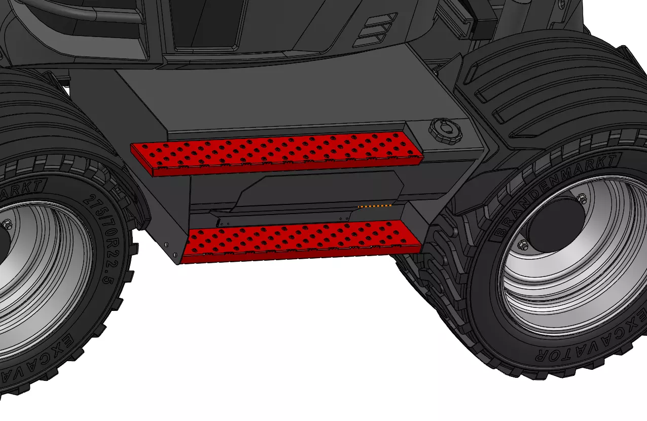 Wheeled excavator Wacker Neuson EW100-2 3D model_17