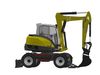 Wheeled excavator Wacker Neuson EW100-2 3D model_1