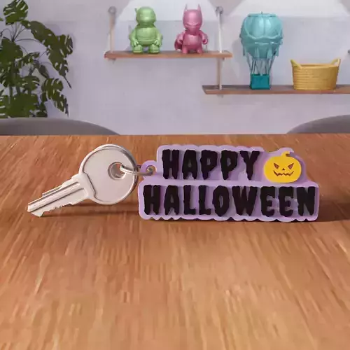 Happy Halloween Keychain - 449