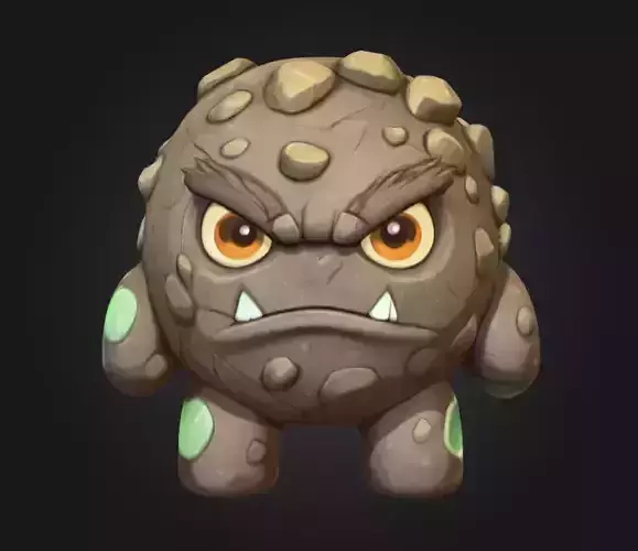 Rocky Grumpkin Low-poly 3D model