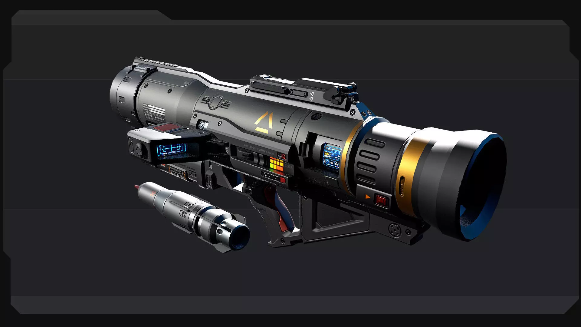 AK9 - Rocket-Launcher Low-poly 3D model_4