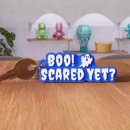 Boo Scared Yet Keychain - 451 3D print model