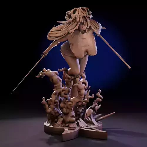 STL 3D Model Fanart Neliel Nel Bleach Statue 1to10 Scale