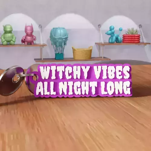 Witchy Vibes Keychain - 452
