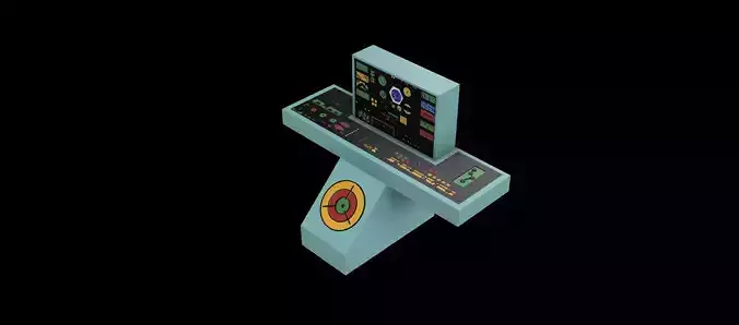 Star Trek MEGO bridge playset console fanart