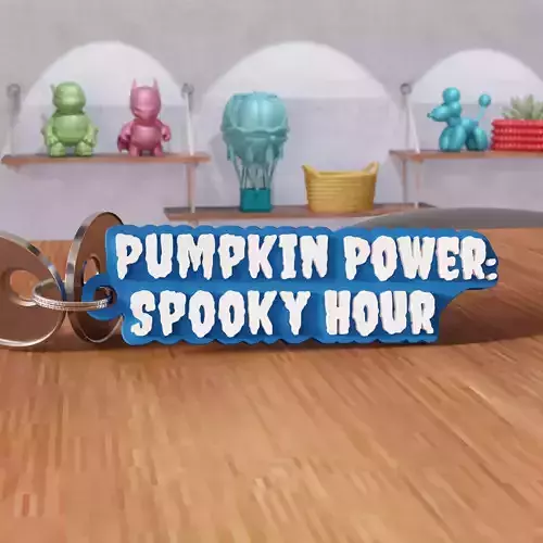 Pumpkin Power Spooky Hour Keychain - 454
