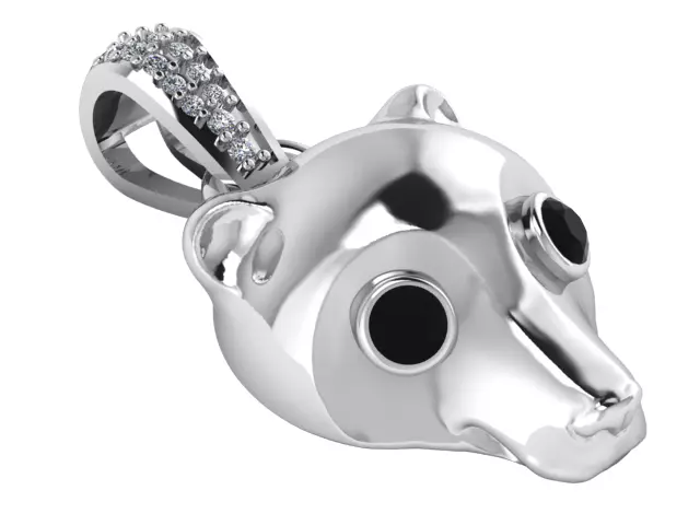 Kids Gold Locket Pendant 3D print model_2