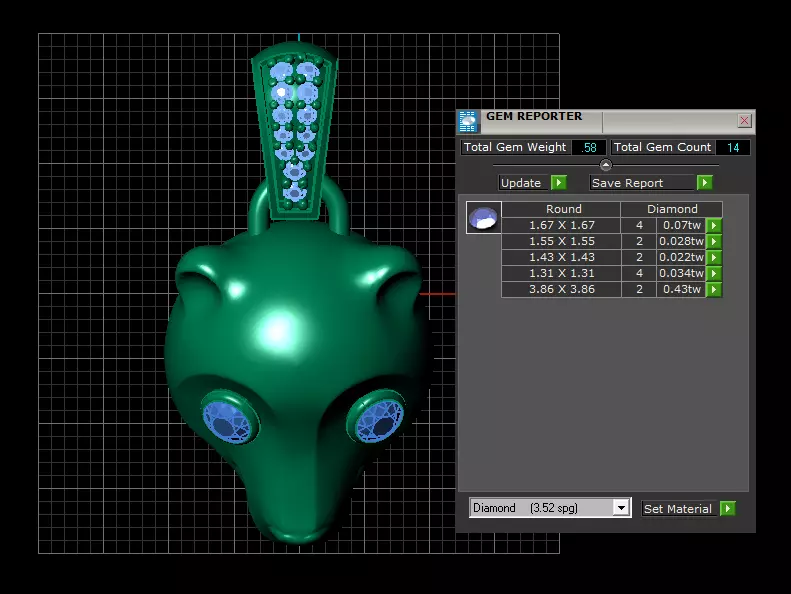 Kids Gold Locket Pendant 3D print model_4