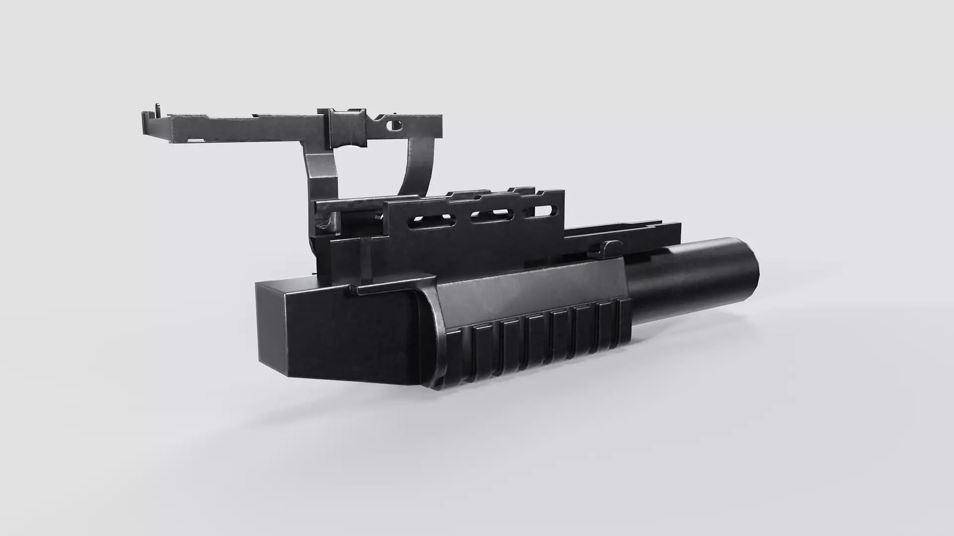 AG-40 Grenade Launcher Low-poly 3D model_6