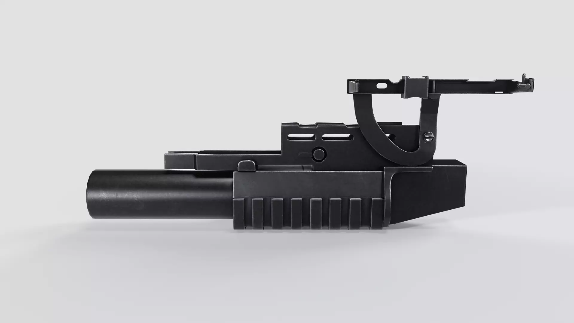 AG-40 Grenade Launcher Low-poly 3D model_8