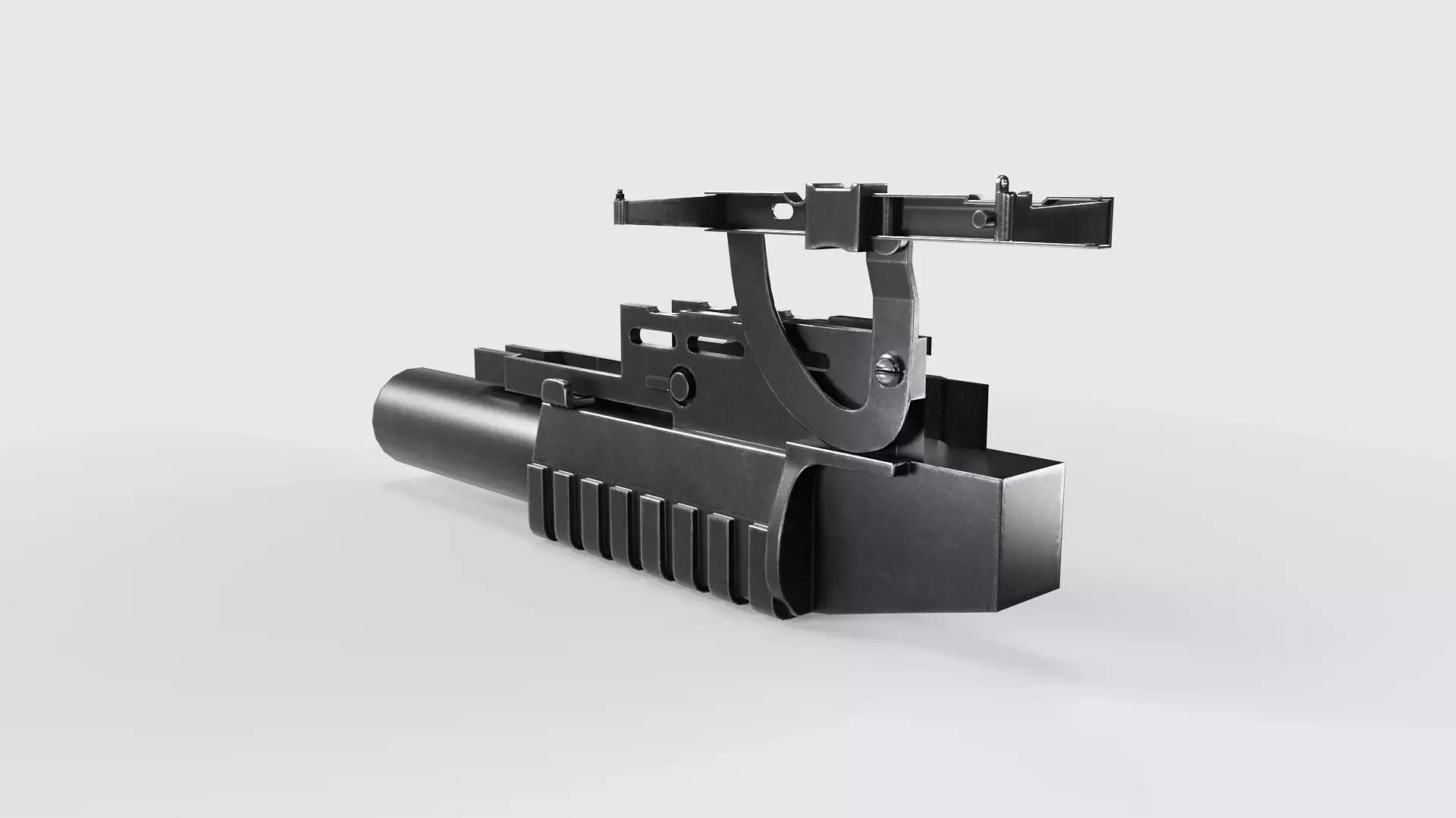 AG-40 Grenade Launcher Low-poly 3D model_7