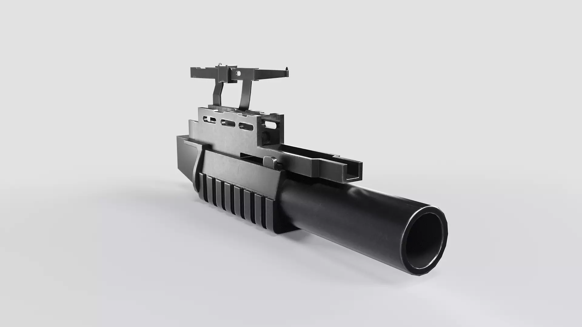 AG-40 Grenade Launcher Low-poly 3D model_4