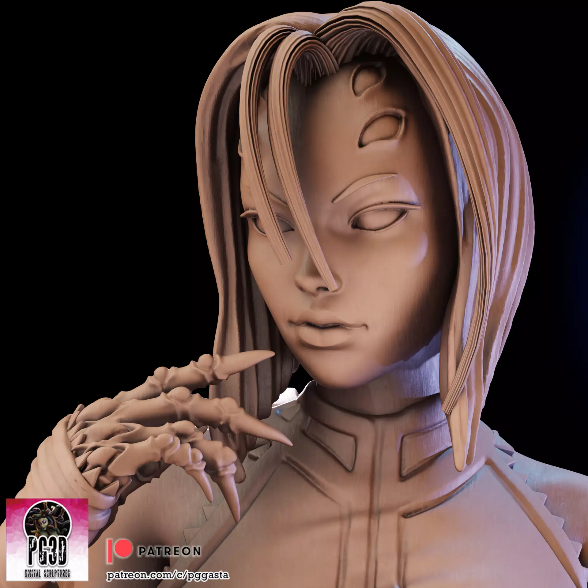Rachnera Arachnera 1to10 Scale 3D Statue Monster Musume 3D print model_9
