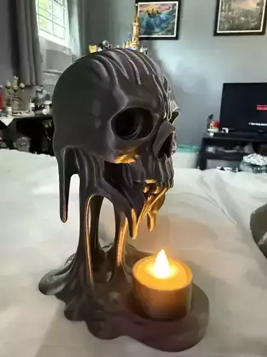 Skull Candle Holder 3D Model