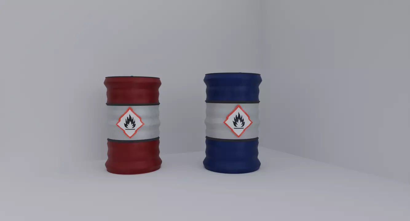 Barrel Medium Poly model Free Free 3D model