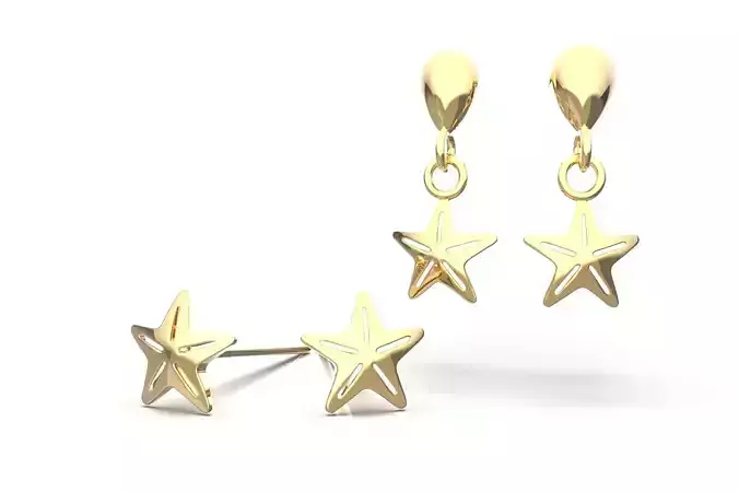 Oceanic Animal Stud and Dangling Earring Pack - Starfish 1