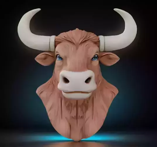 Yak Bust 3D Model STL Printable