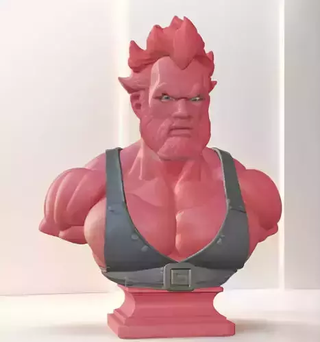Akuma Bust 3D Model STL Printable 3D print model
