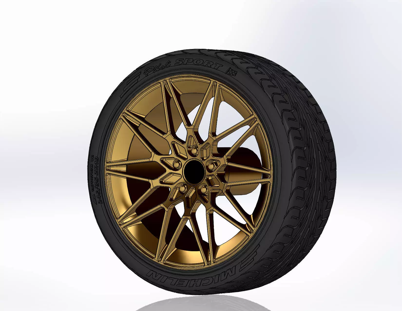 Wheels Forgeline MT1 19inch for your scale model 3D print model_0