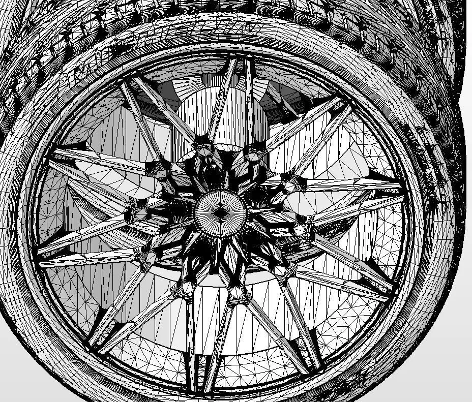 Wheels Forgeline MT1 19inch for your scale model 3D print model_15