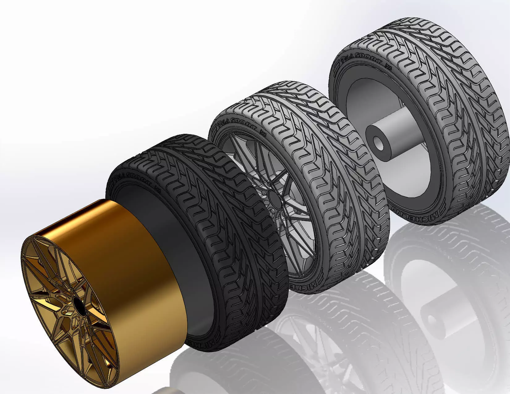 Wheels Forgeline MT1 19inch for your scale model 3D print model_10