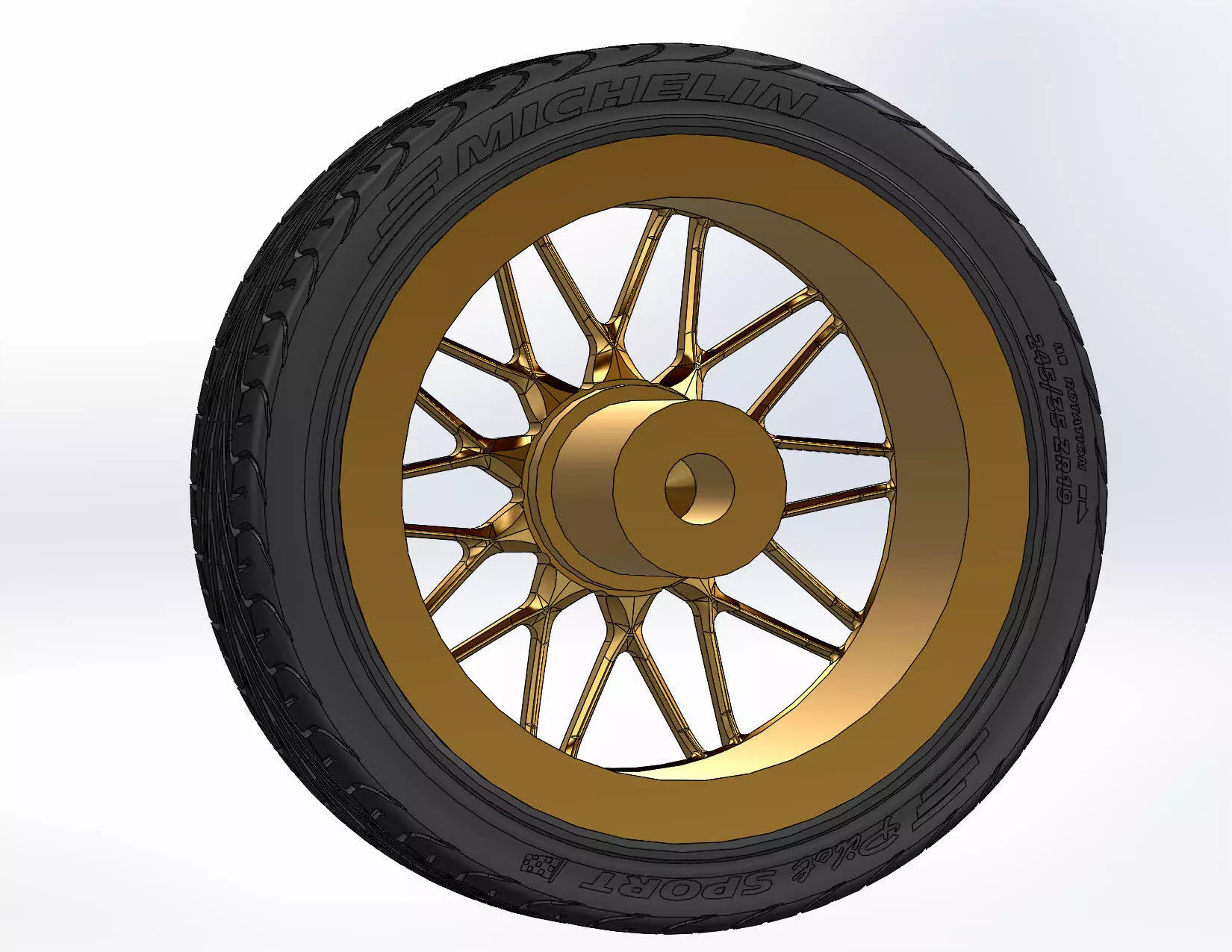Wheels Forgeline MT1 19inch for your scale model 3D print model_6