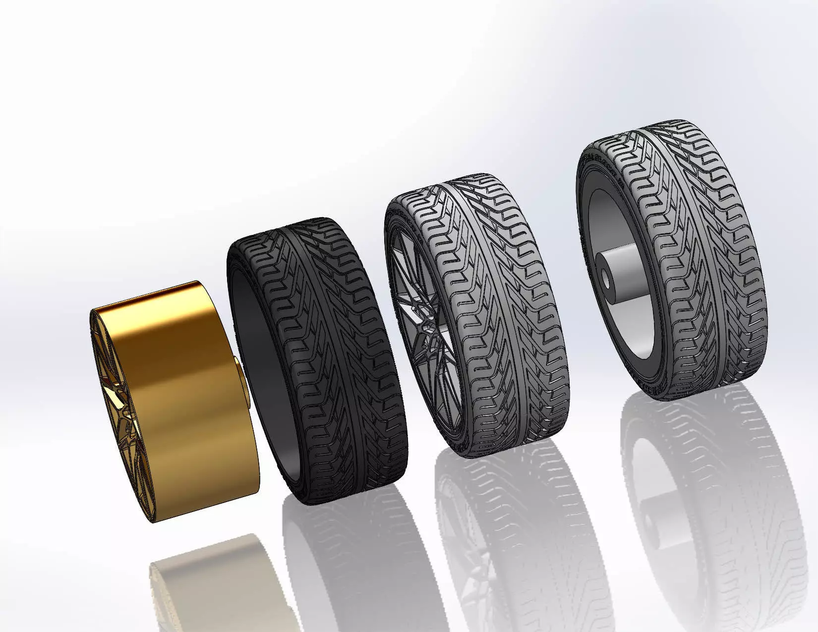 Wheels Forgeline MT1 19inch for your scale model 3D print model_13