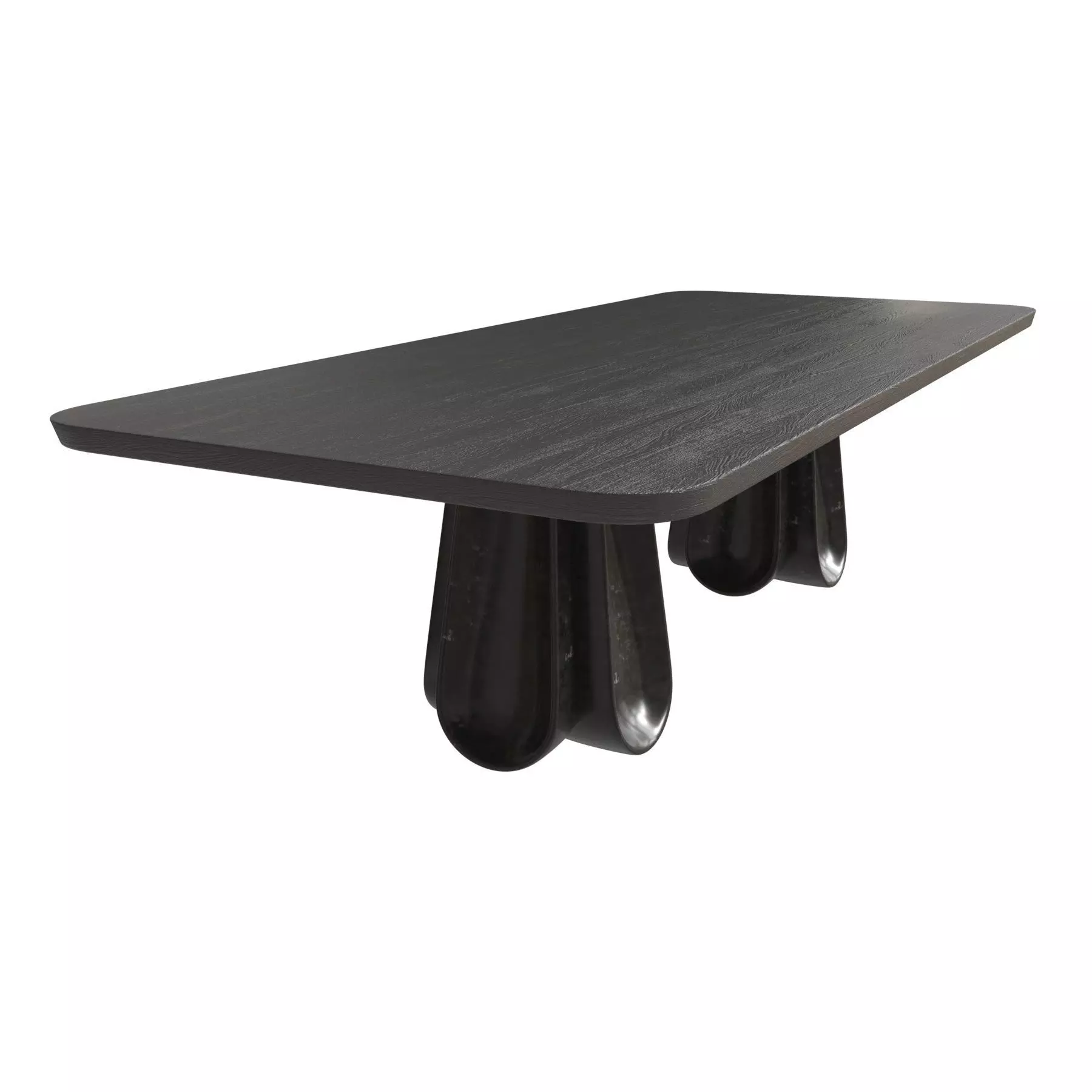 Emmanuel Levet Stenne Dress Up Rectangular Dining Table Bronze 3D model_1