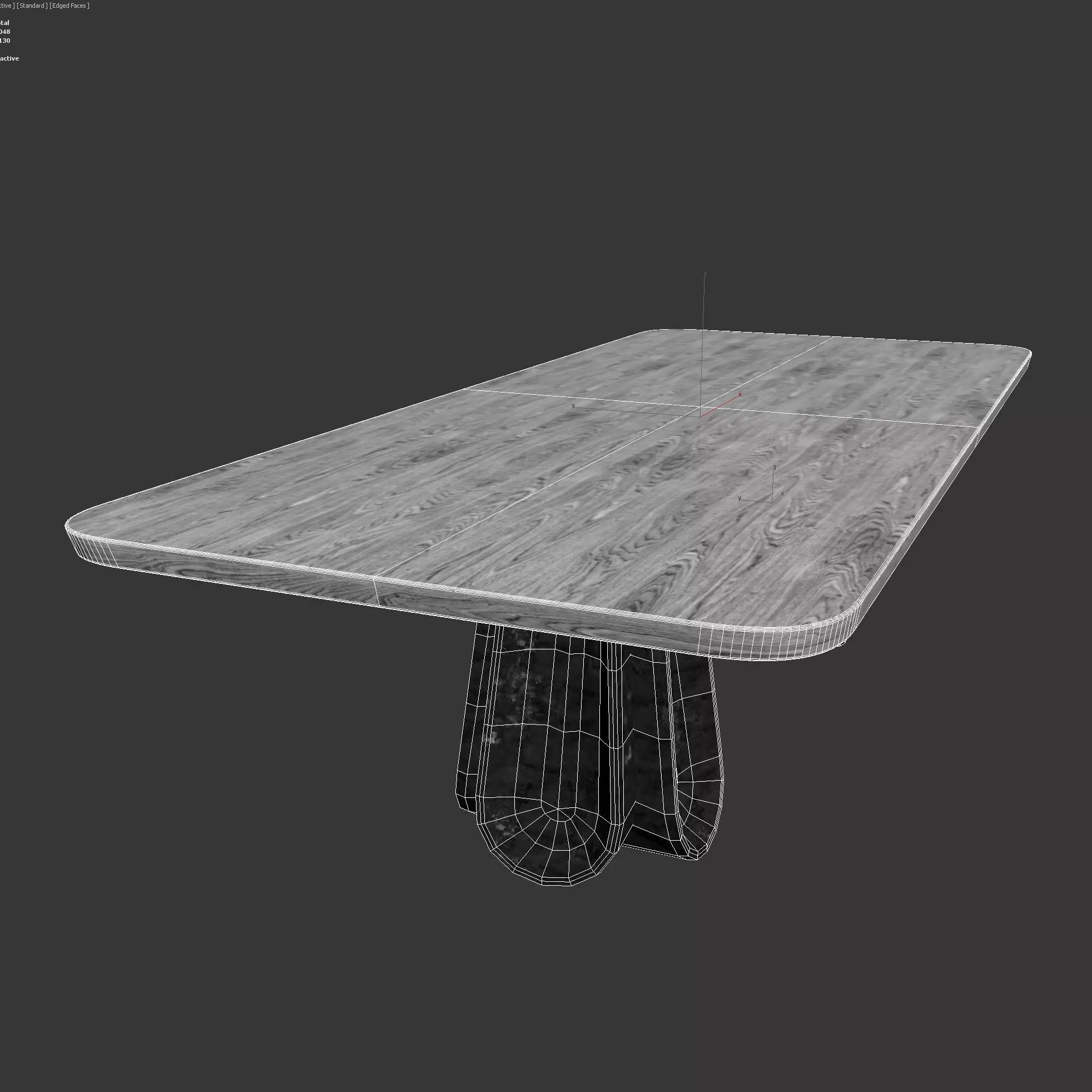 Emmanuel Levet Stenne Dress Up Rectangular Dining Table Bronze 3D model_7