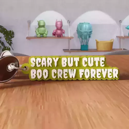 Scary But Cute Boo Crew Forever Keychain - 458