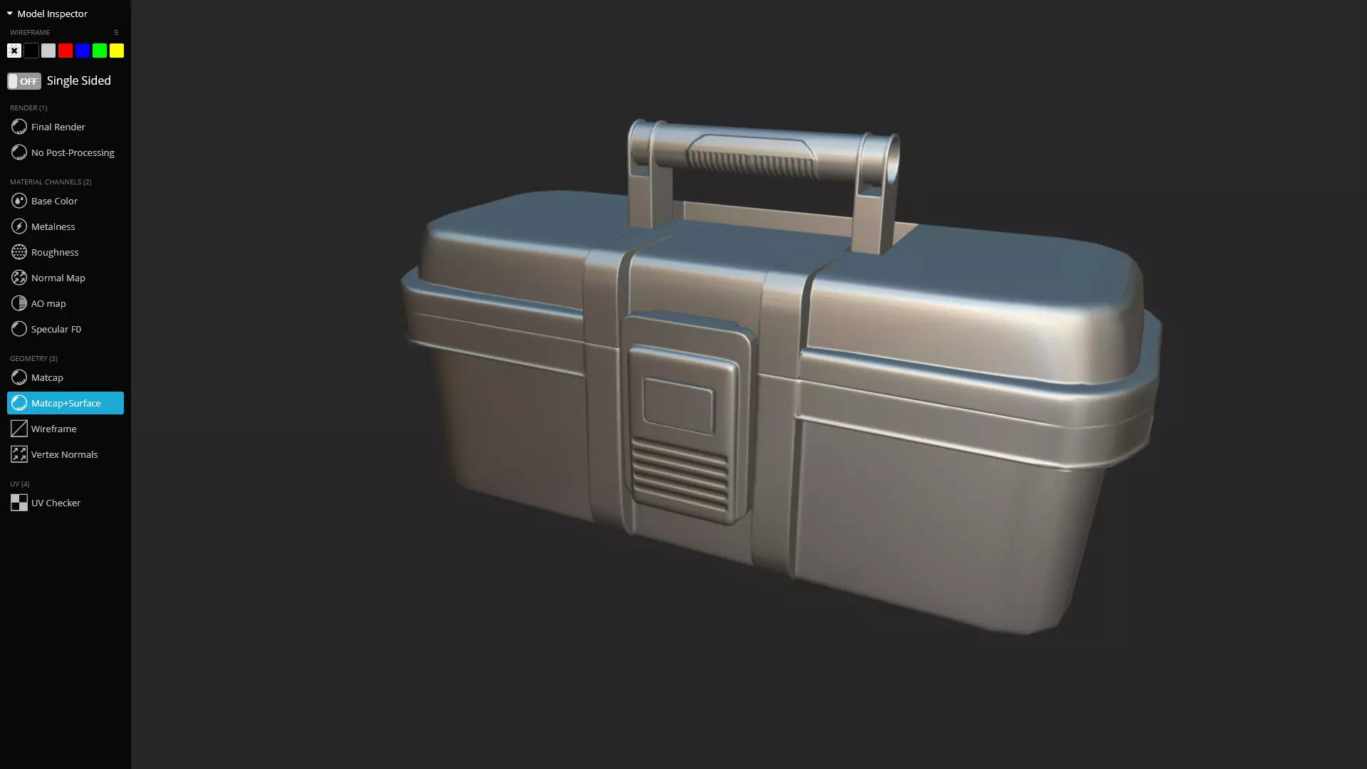 Toolbox 3D Model Game Ready Low-poly 3D model_12
