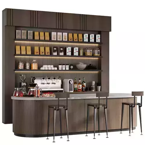 CAFE BAR NO31 A 3D model 2