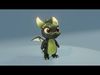 Dark Green Baby Dragon 3D Character Audio Unity Unreal Ready Low-poly 3D model_1