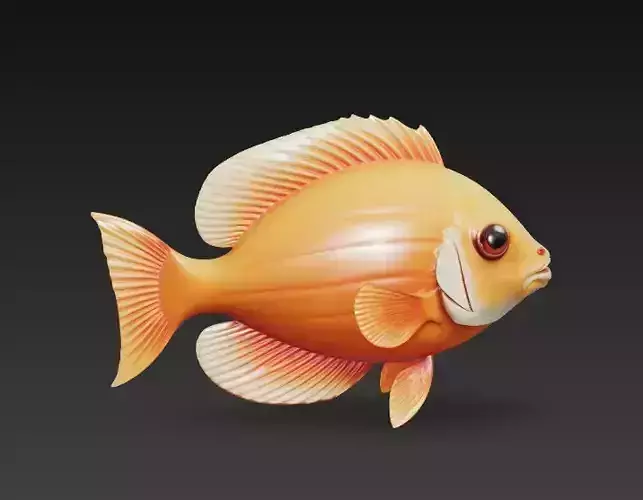 Fish Realistic 3D Model - Low Poly Realistic Game Ready