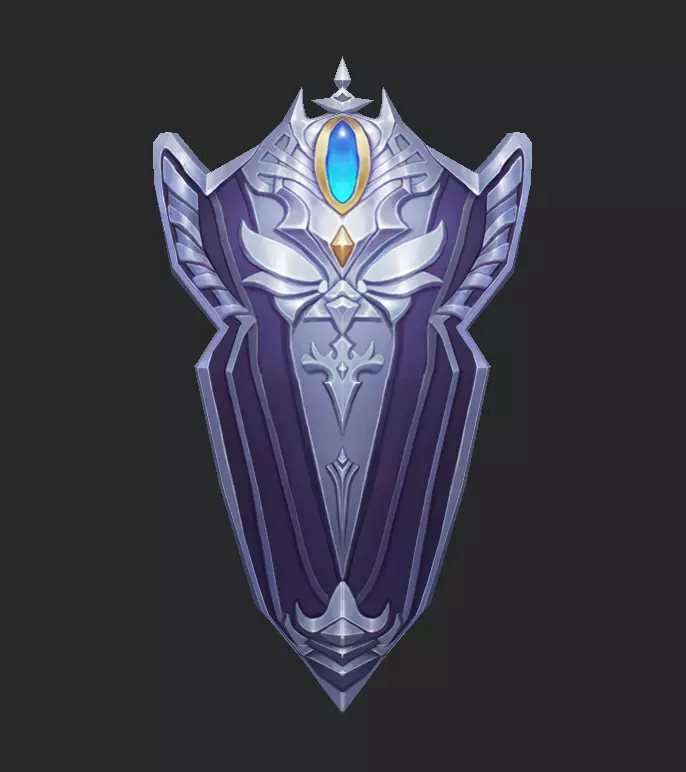 Light Divine Shields of the Archangel Low-poly 3D model_2