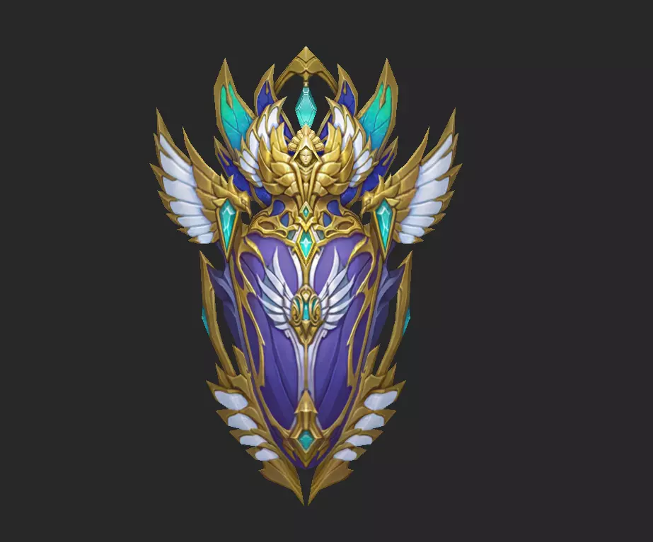 Light Divine Shields of the Archangel Low-poly 3D model_8