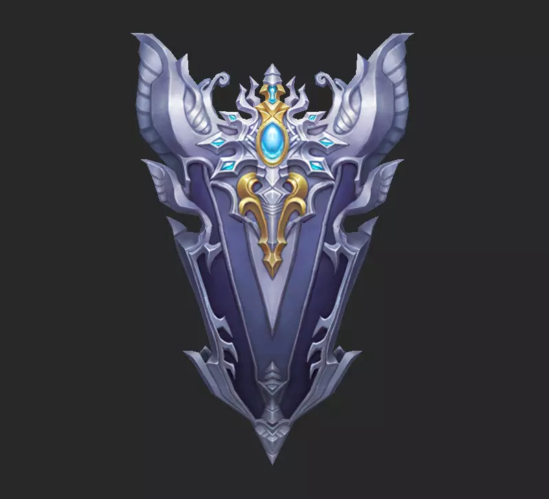 Light Divine Shields of the Archangel Low-poly 3D model_4