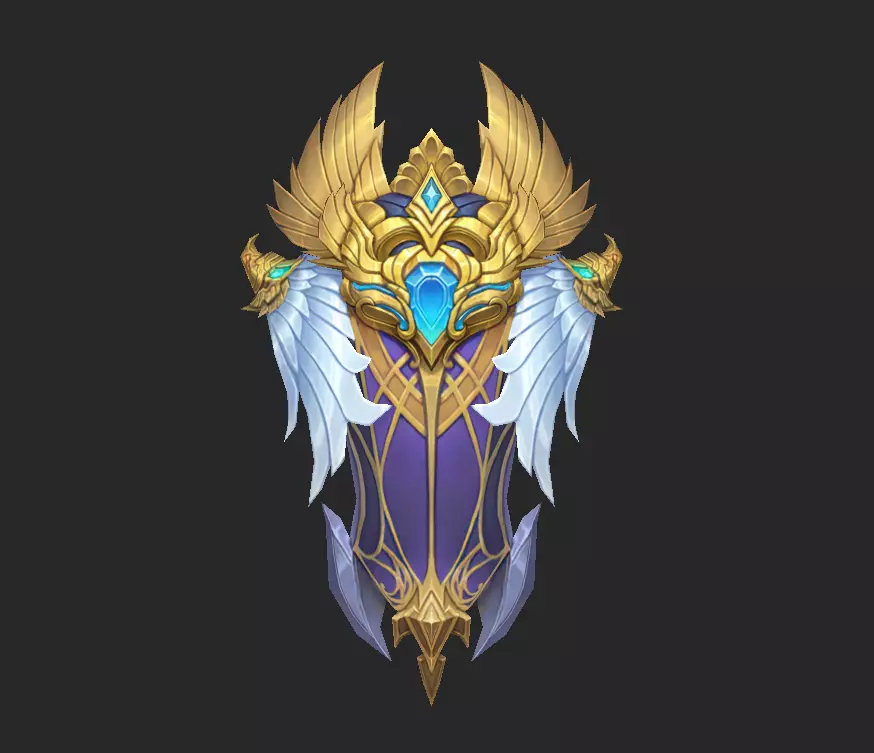 Light Divine Shields of the Archangel Low-poly 3D model_7