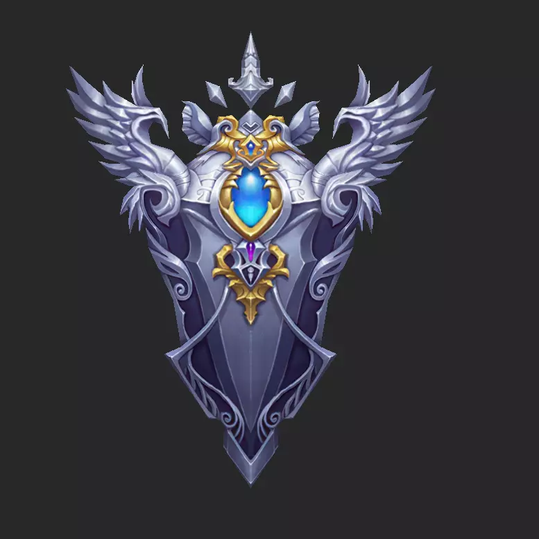 Light Divine Shields of the Archangel Low-poly 3D model_5