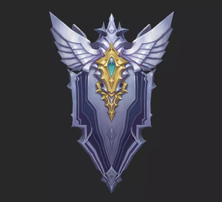 Light Divine Shields of the Archangel Low-poly 3D model_3